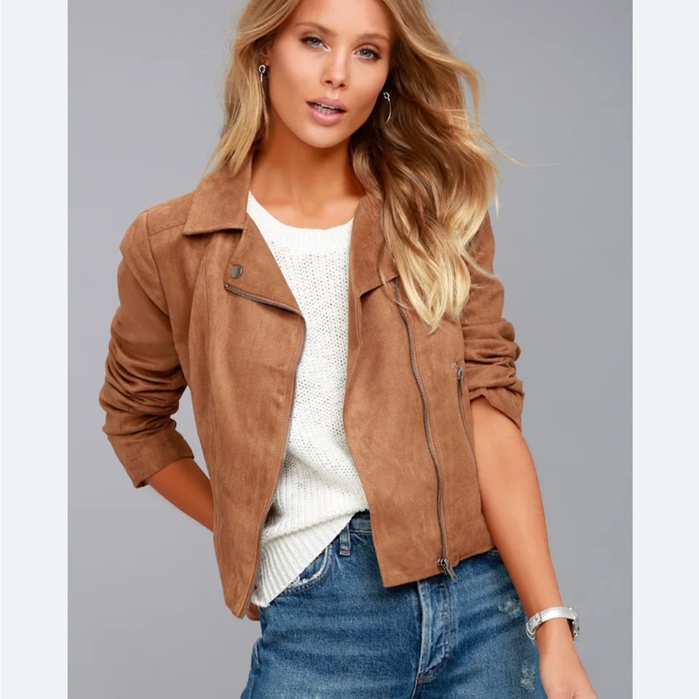 Jack by BB Dakota Women's Tan Leather Jacket